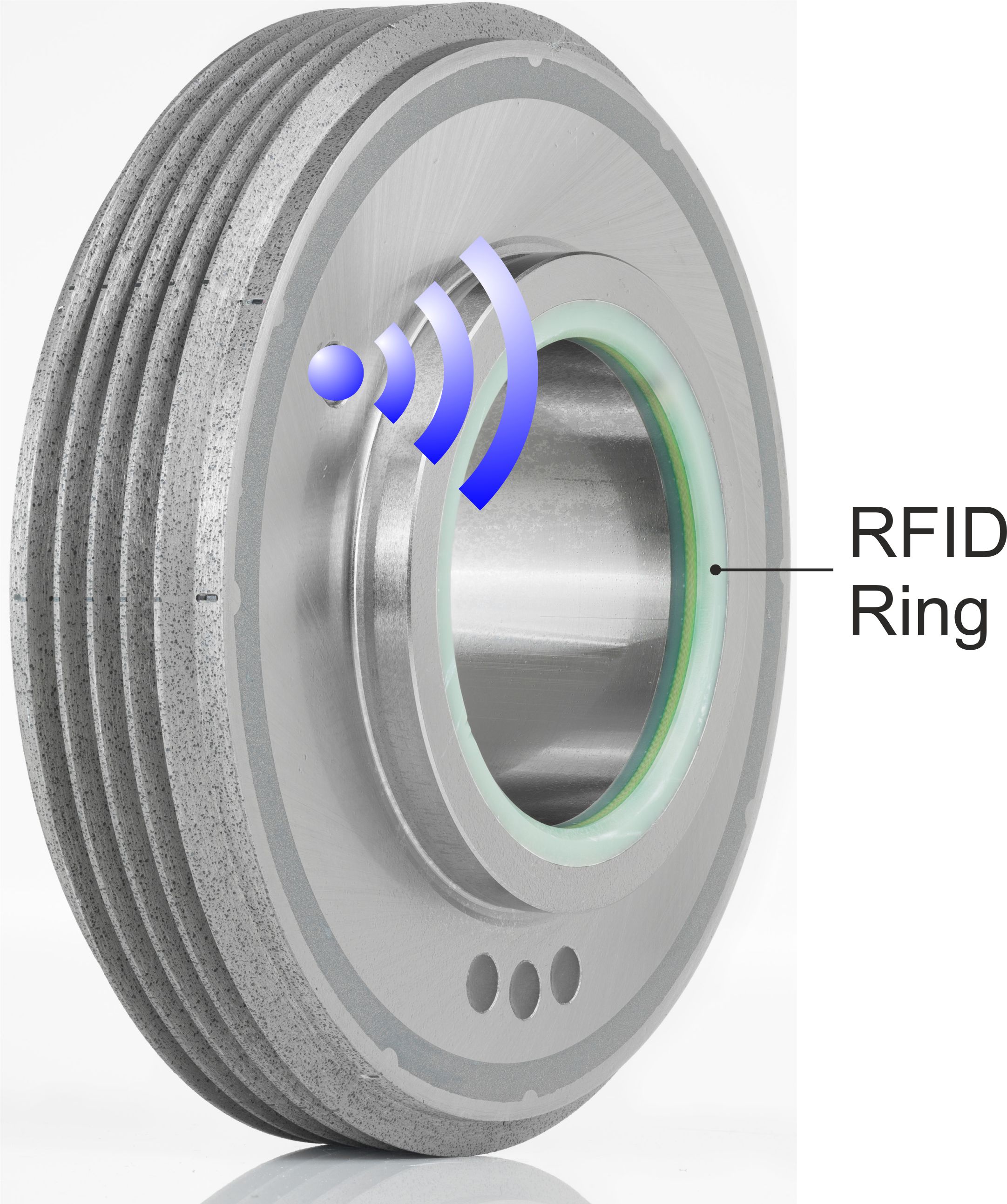 Diamantabrichtwerkzeug mit RFID-Ring
