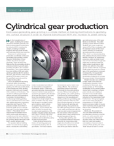 Cylindrical gear production (Article published in Transmission Technology International)